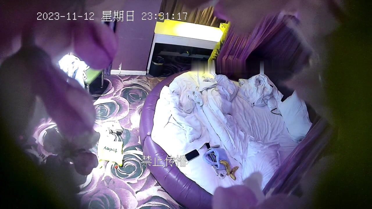 流出安防酒店精品偷拍情趣电动床带着两条香蕉来开房的年轻苗条情侣